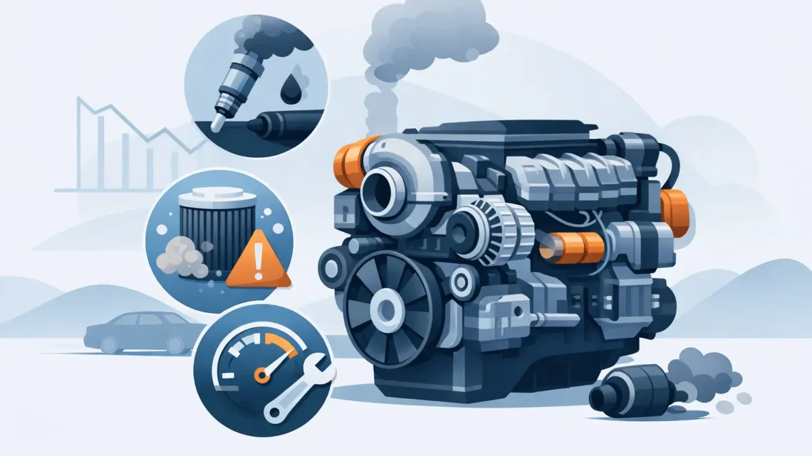 Causas da perda de potência em motor diesel