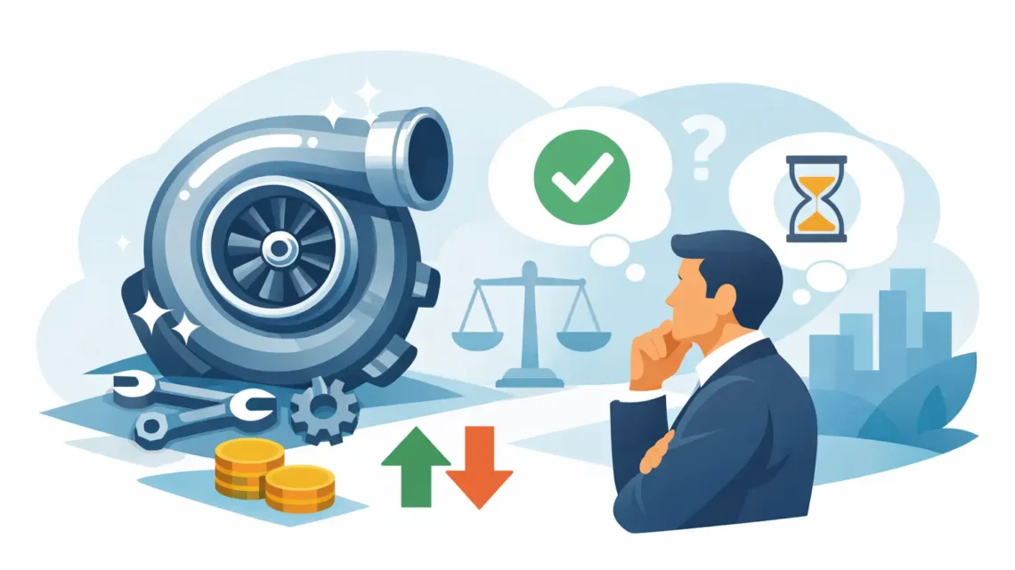 Turbina recondicionada compensa? Veja quando