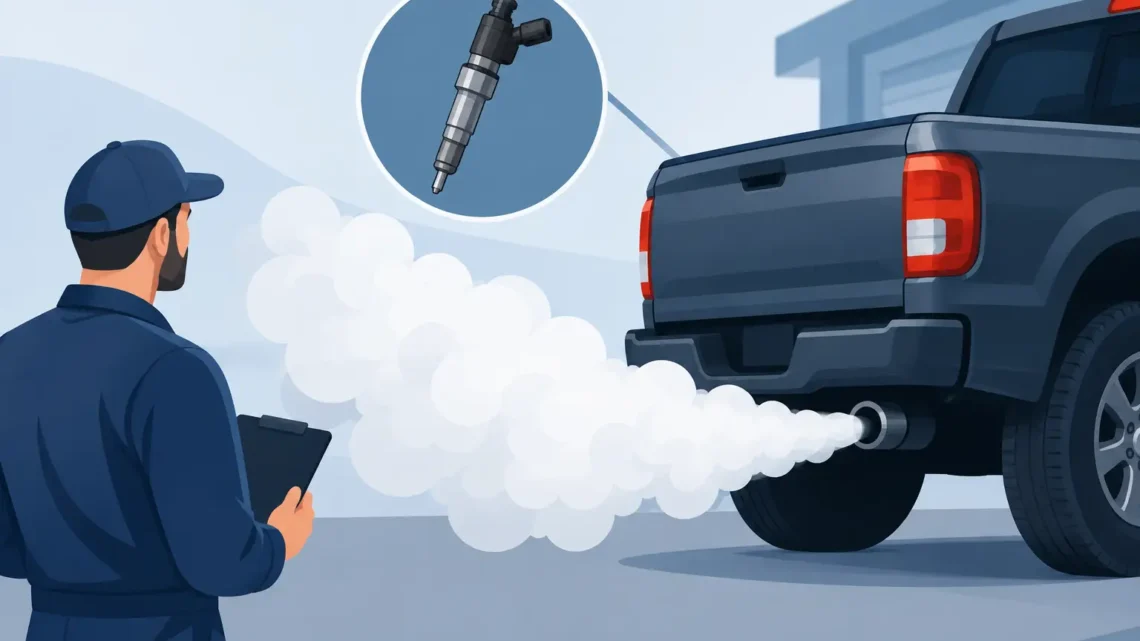 Fumaça branca indica defeito diesel? Entenda