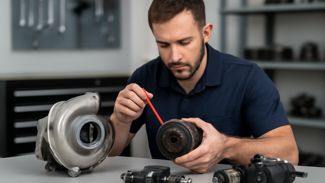 Retorno de óleo do turbo entupido: como identificar, riscos e solução técnica com retífica à base de troca